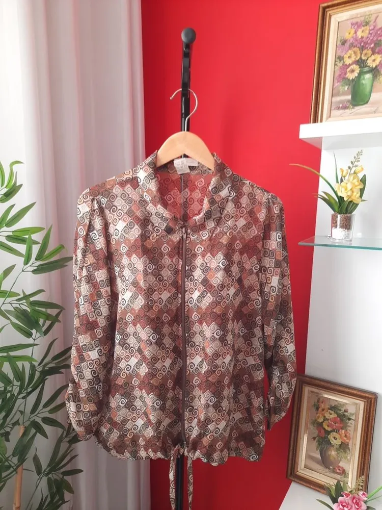 camisa estampada poliéster g