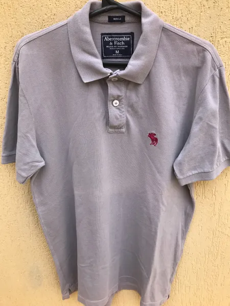 Camisa Polo Cinza Abercrombie