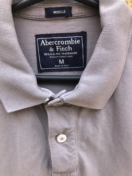 Camisa Polo Cinza Abercrombie
