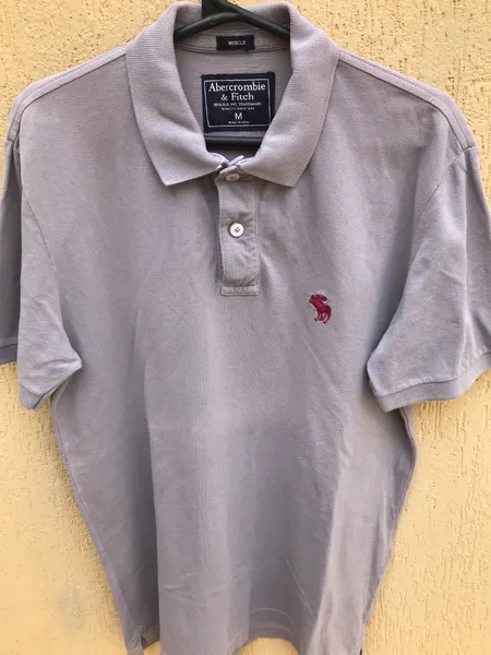 Camisa Polo Cinza Abercrombie