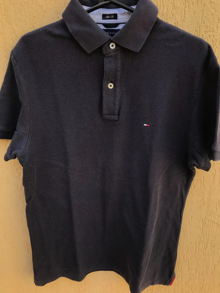 Camisa Polo Marinho Da Marca Tommy Hilfiger