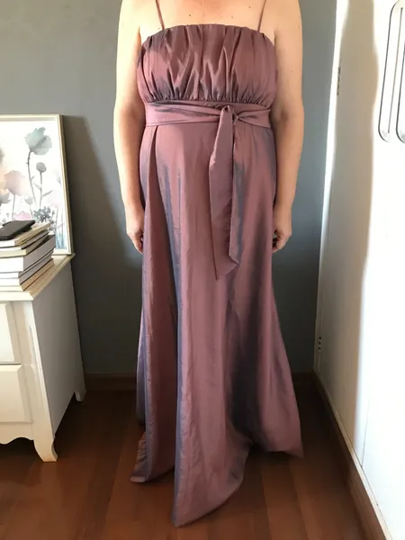 Vestido De Festa Marrom Da Marca Nathalia Buzulaf