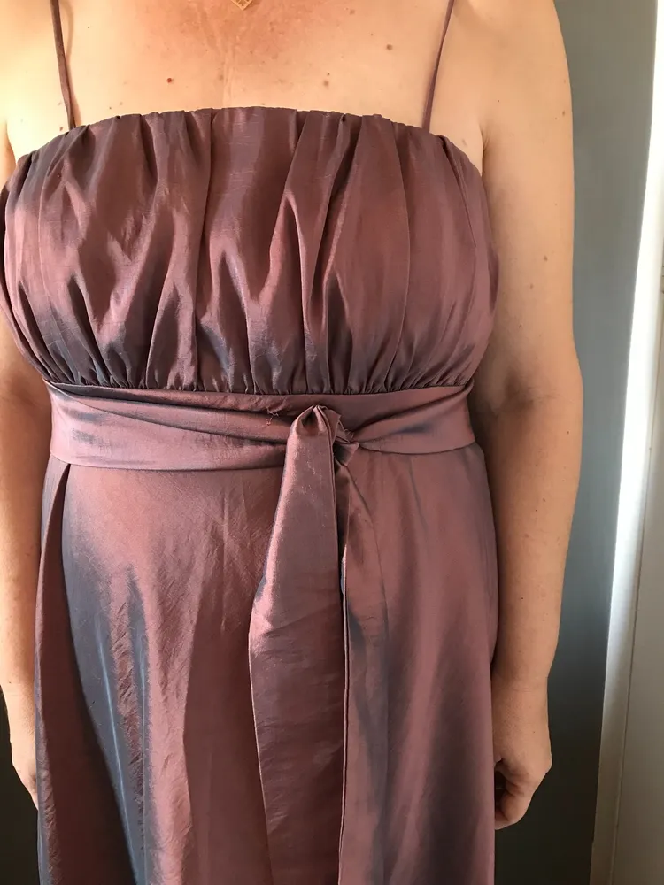 Vestido De Festa Marrom Da Marca Nathalia Buzulaf