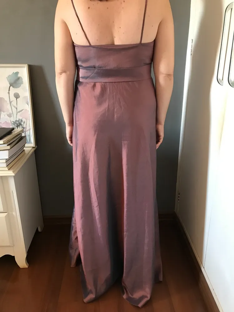 Vestido De Festa Marrom Da Marca Nathalia Buzulaf