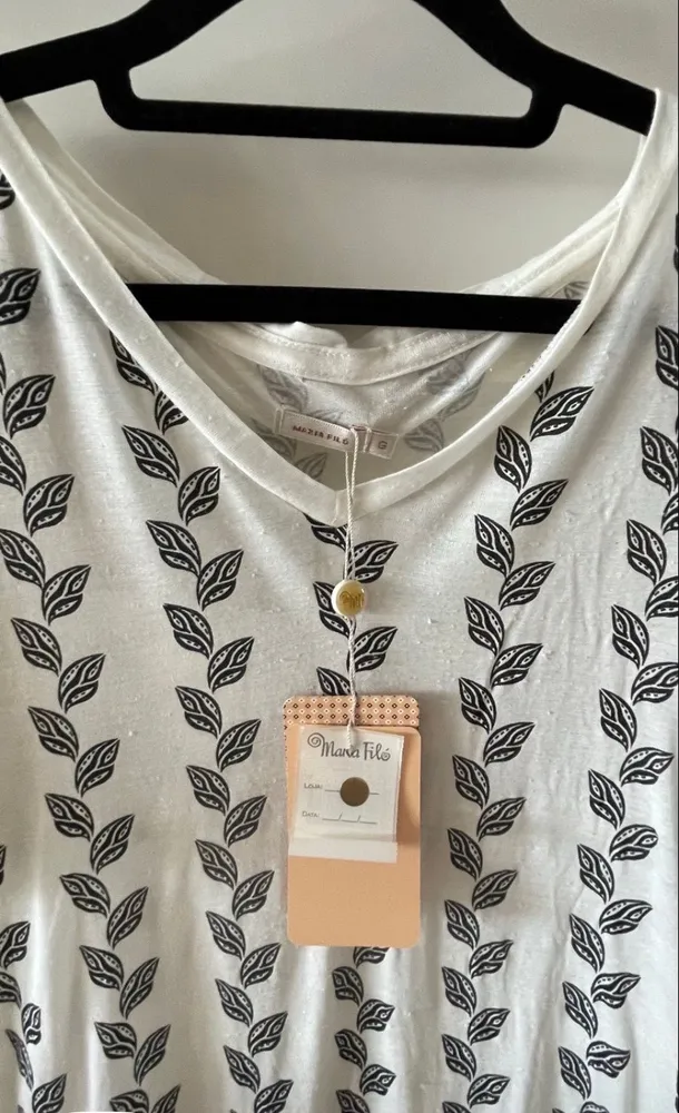 Blusa manga curta nova