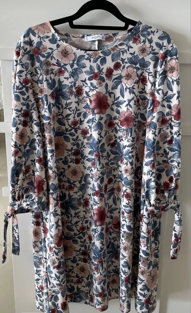 Vestido manga 7/8 soltinho atemporal