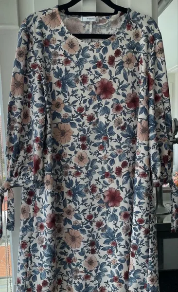 Vestido manga 7/8 soltinho atemporal
