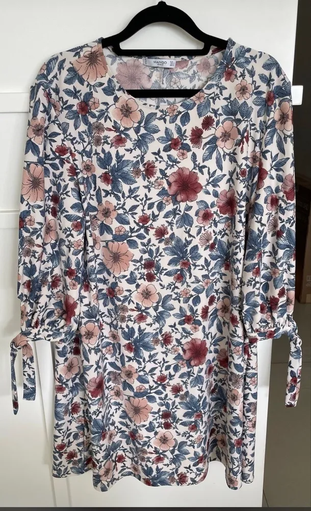 Vestido manga 7/8 soltinho atemporal