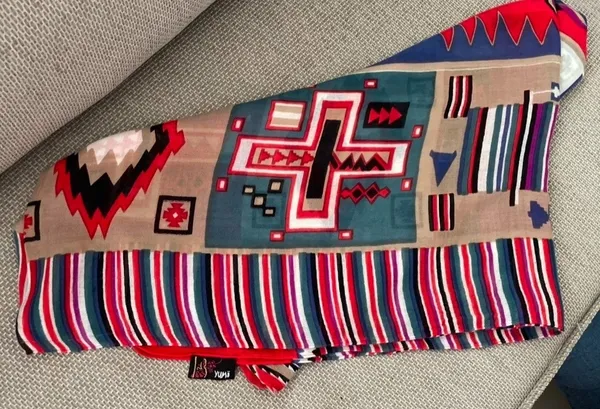 Lenço echarpe unissex Yumi estiloso multicolorido