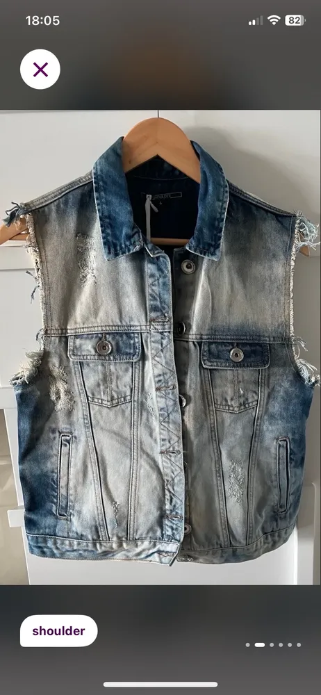 Lindo colete jeans Dirty Shoulder original com etiqueta