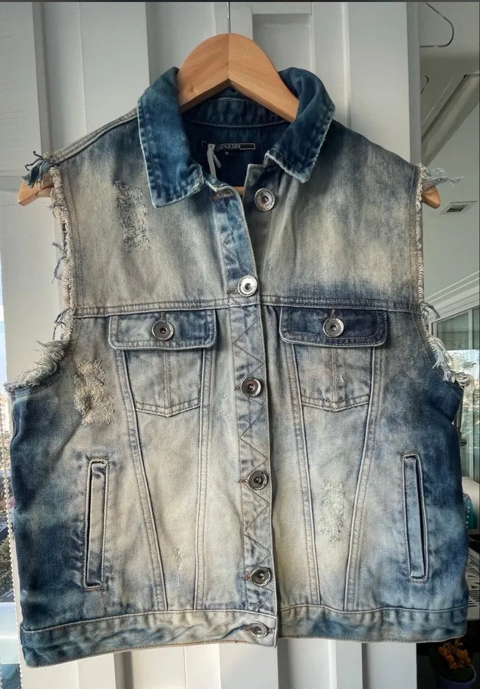 Lindo colete jeans Dirty Shoulder original com etiqueta