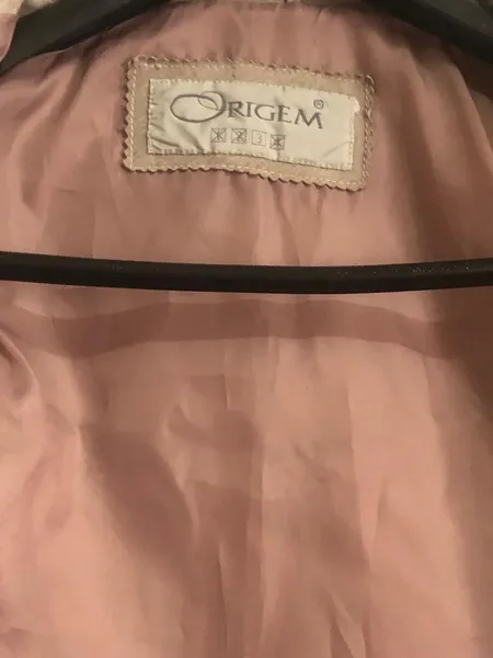 jaqueta em couro original ,creme