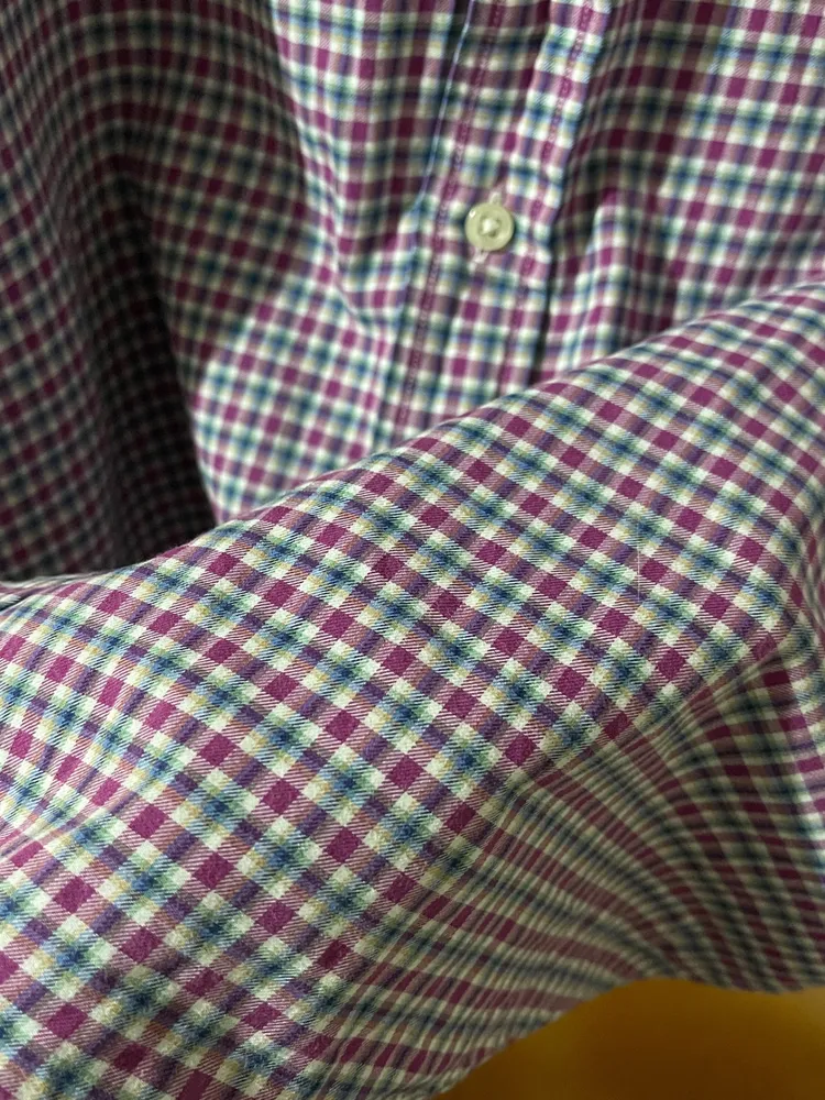 camisa ralph lauren xadrez formal classic fit algodão