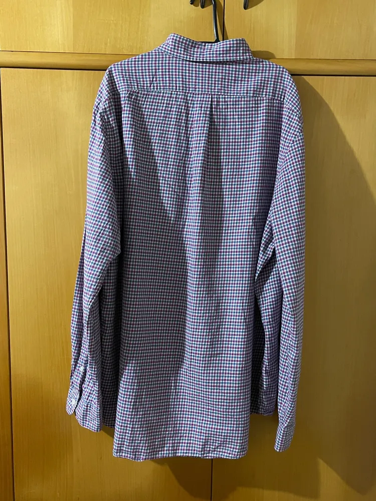 camisa ralph lauren xadrez formal classic fit algodão