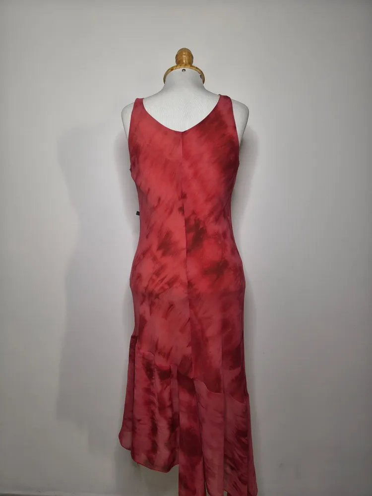 vestido vintage assimétrico