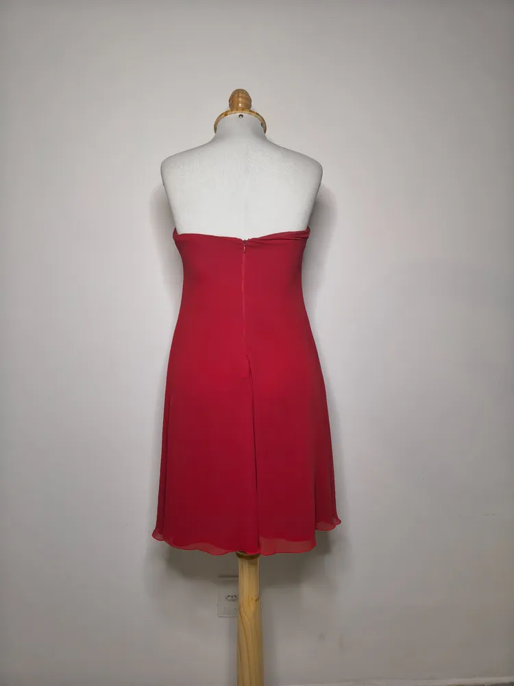 Vestido midi vermelho