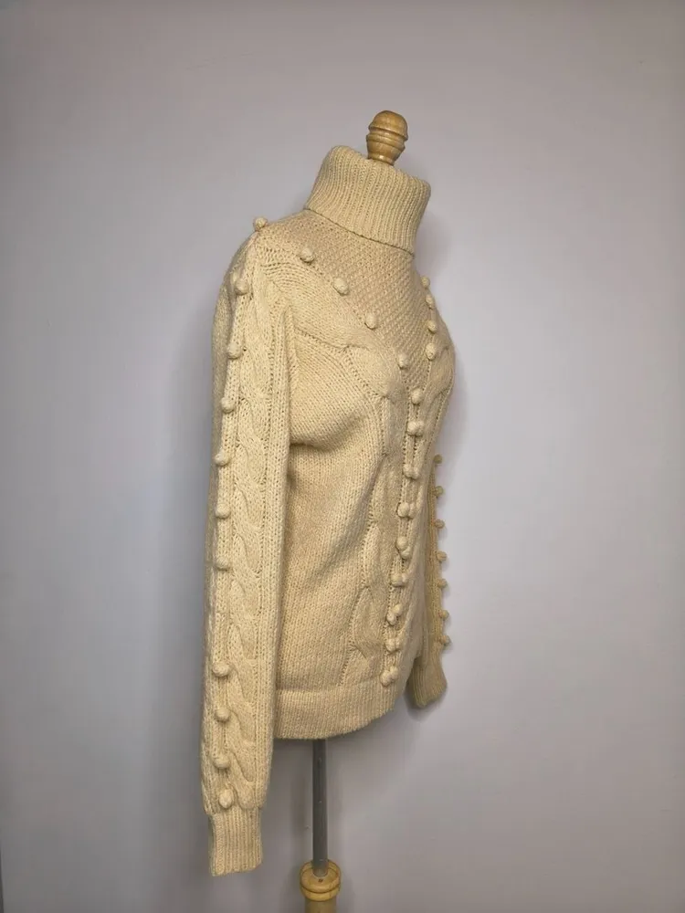 BLUSÃO TRICOT amarelo manteiga
