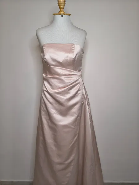 vestido noiva cetim champagne