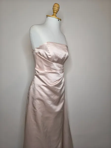 vestido noiva cetim champagne