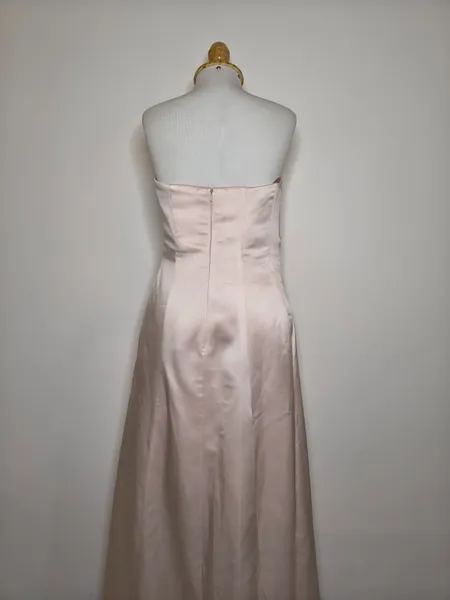 vestido noiva cetim champagne