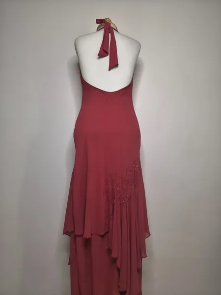 vestido vintage rosa queimado