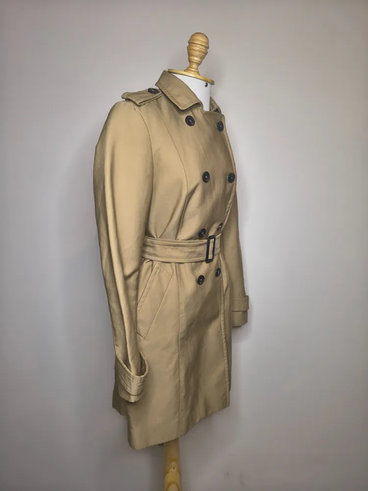 Casaco trench coat zara bege
