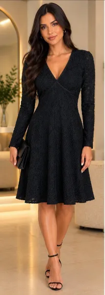 Vestido preto marca opera rock  M