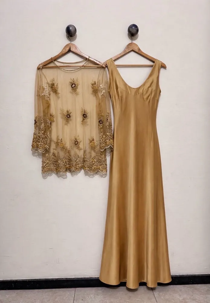 vestido de seda