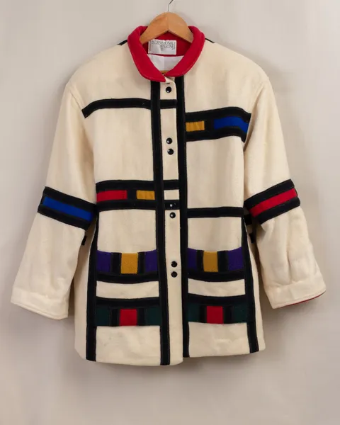 Casaco de lã Mondrian