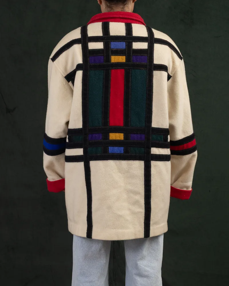 Casaco de lã Mondrian