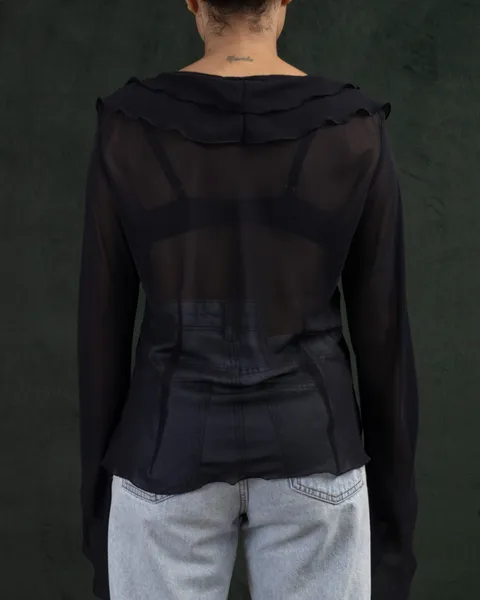 Blusa chiffon 2000s