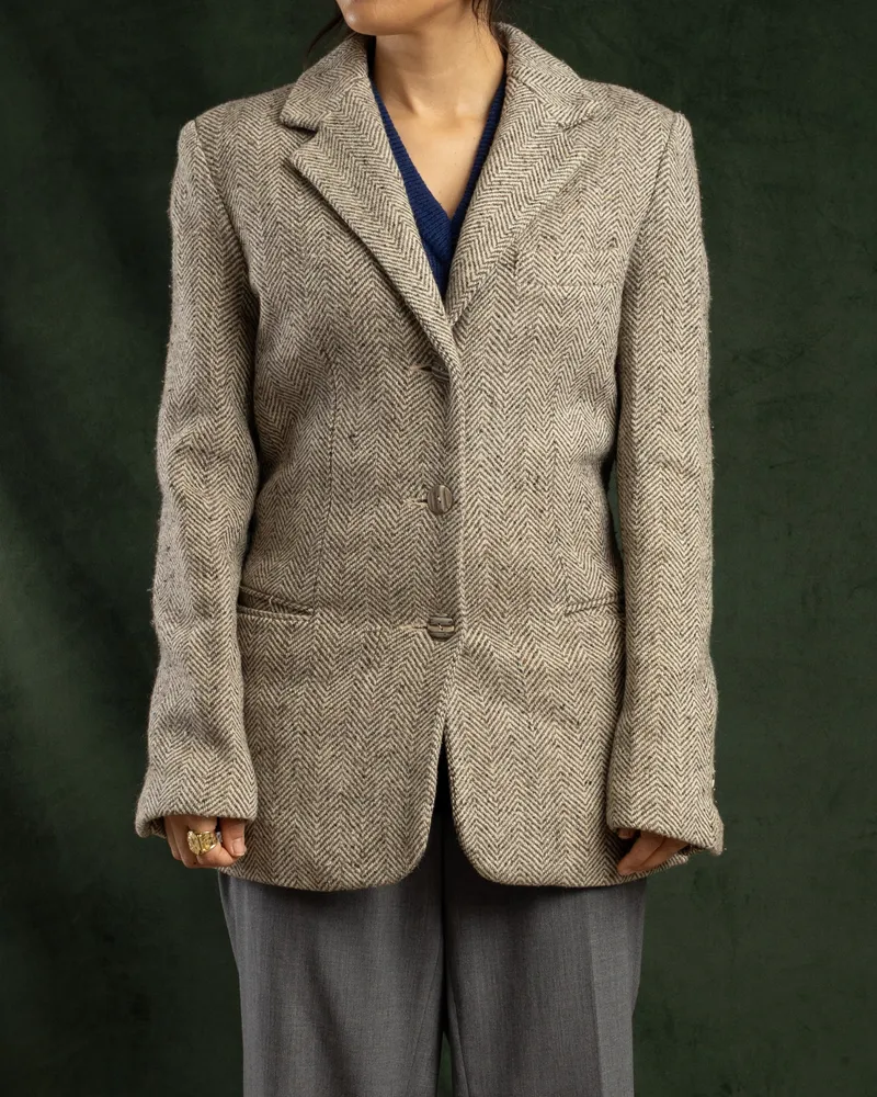 Blazer vintage de lã