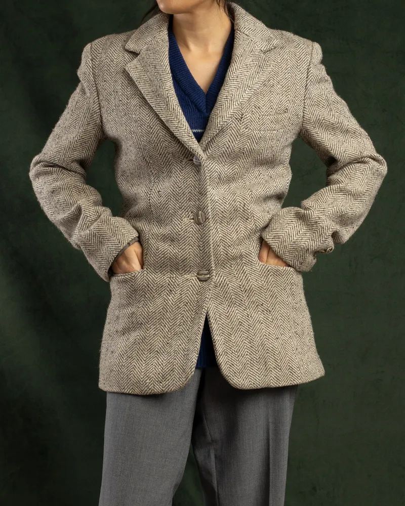 Blazer vintage de lã