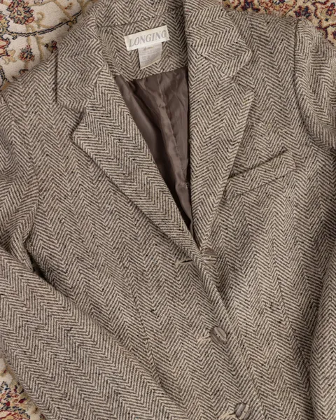 Blazer vintage de lã