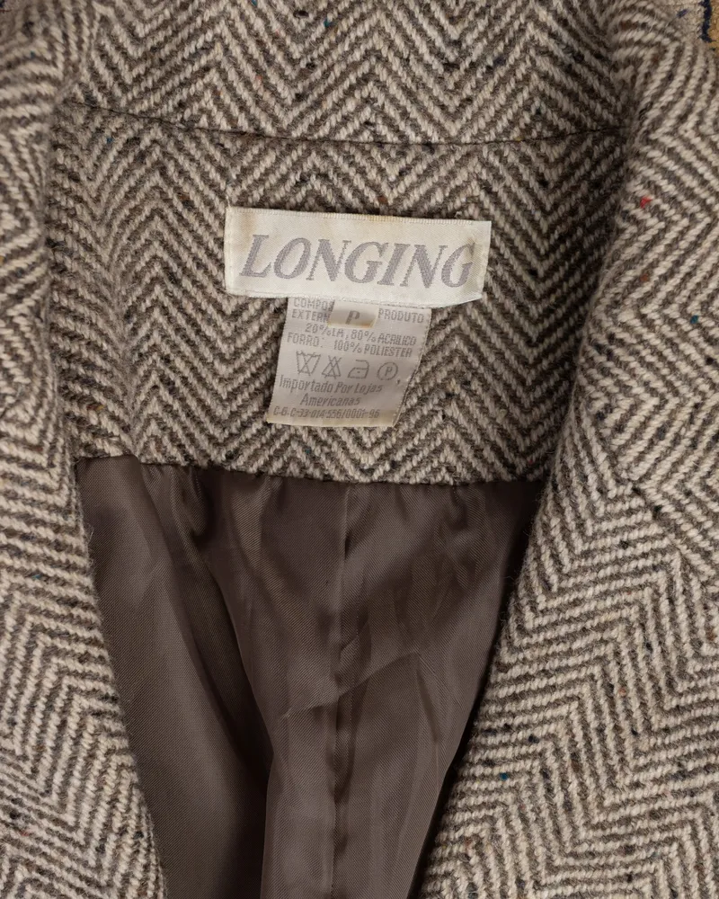Blazer vintage de lã