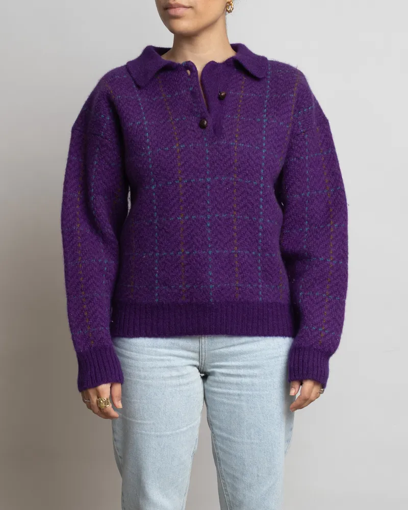 Suéter de lã vintage woolmark yessica