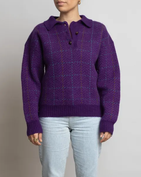 Suéter de lã vintage woolmark yessica