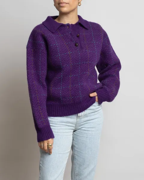 Suéter de lã vintage woolmark yessica