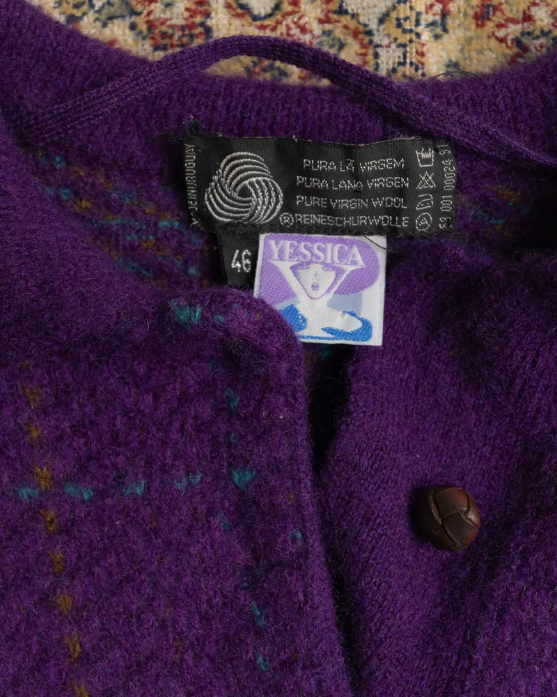 Suéter de lã vintage woolmark yessica