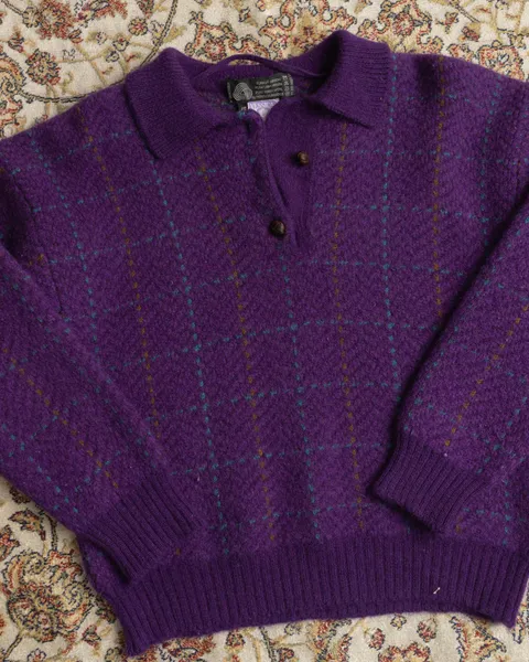 Suéter de lã vintage woolmark yessica