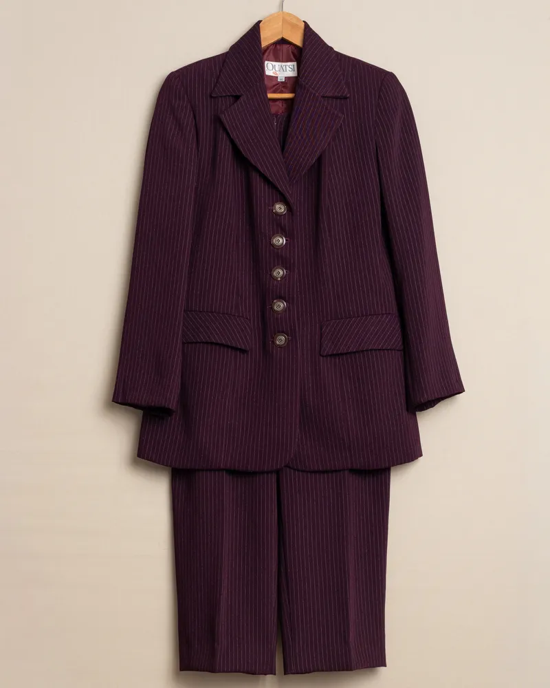 Conjunto de alfaiataria vintage