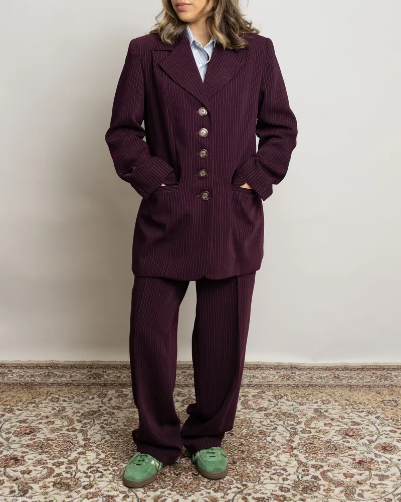 Conjunto de alfaiataria vintage