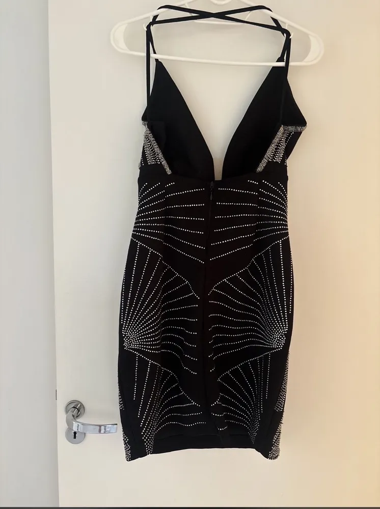 Vestido preto em paete, M, Luleg