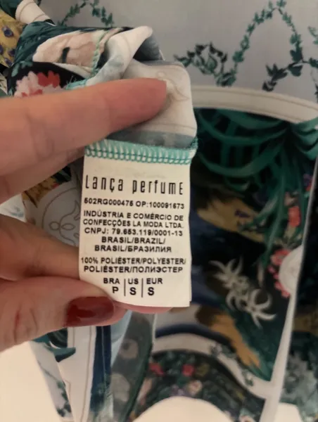 Regata estampada, P, lança perfume