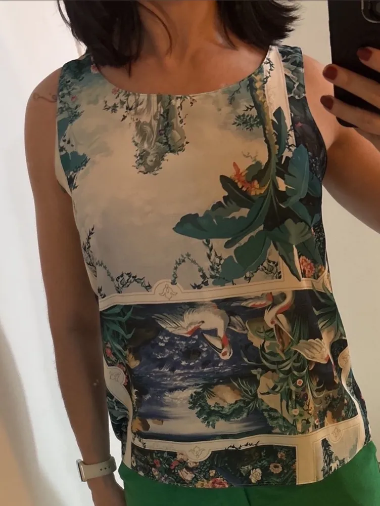 Regata estampada, P, lança perfume