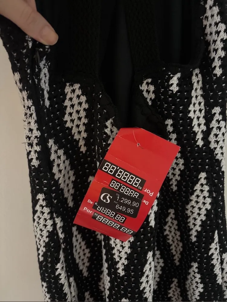 Vestido midi tricot, Carmen Steffens, P