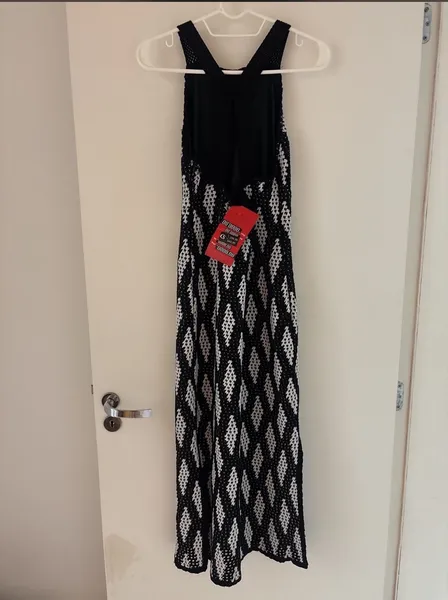 Vestido midi tricot, Carmen Steffens, P