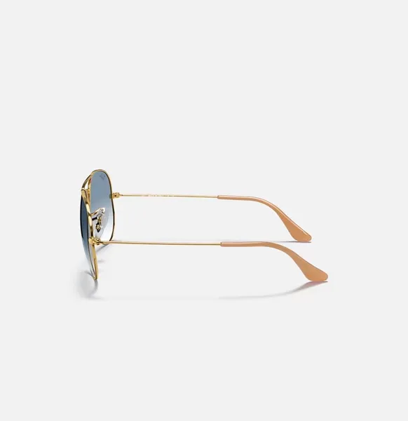 Oculos de sol Rayban, aviador, lente azul claro