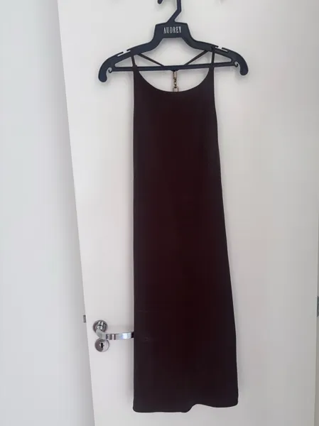Vestido midi Lança Perfume, M, marrom