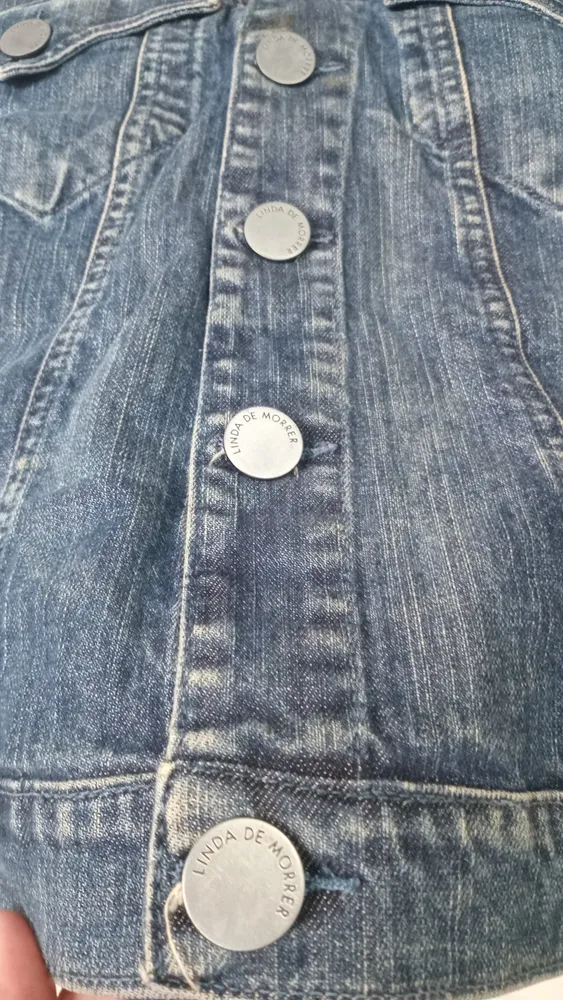 Colete desapego jeans gola felpuda Linda de Morrer tam 42